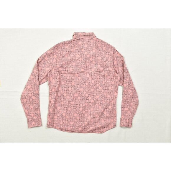 Michael Kors Pink Long Sleeve Slim Fit Button Down Shirt Men's Size L - Picture 2 of 8